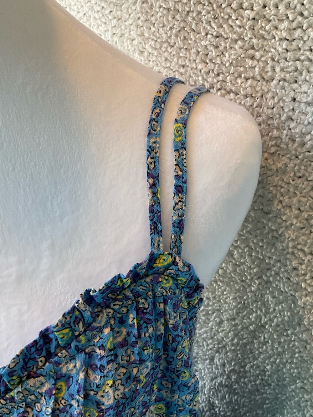 Universal Thread Blue Floral Tiered Sundress - Picture 2 of 6